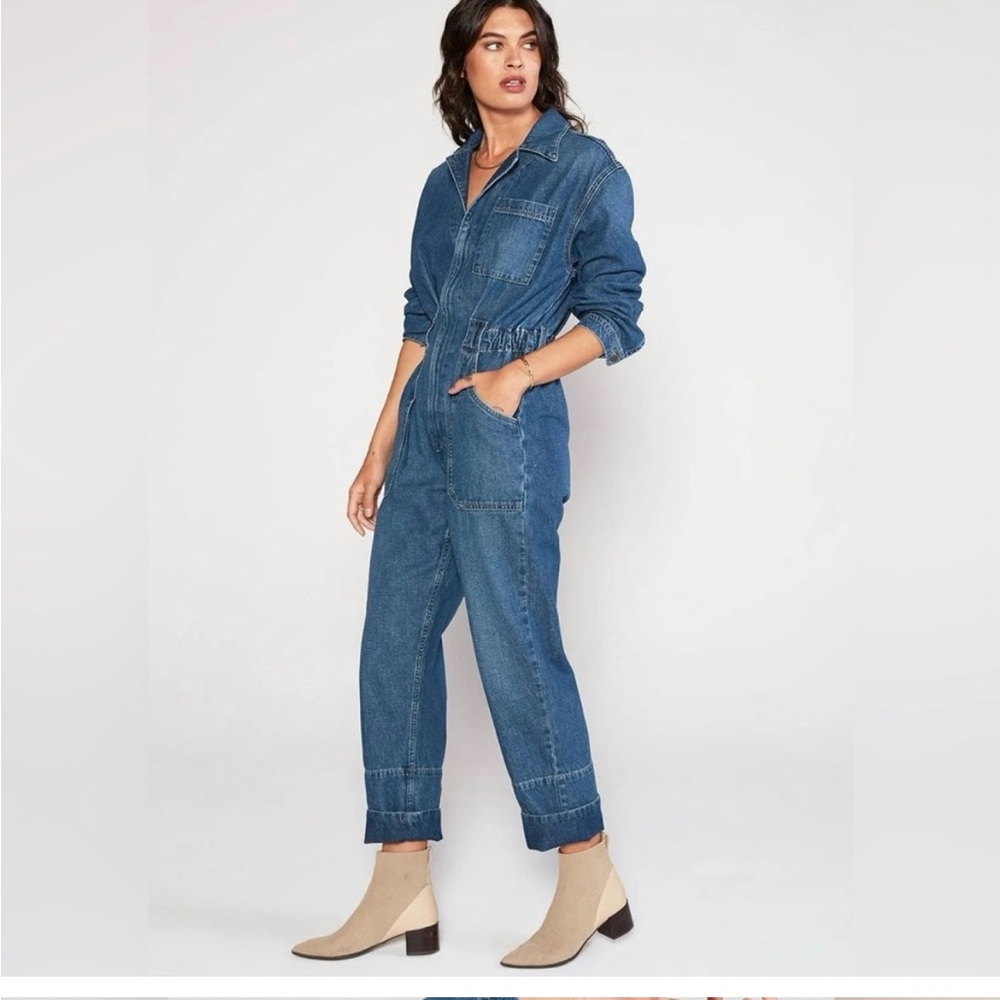 NWT Etica Kingsley Jean Jumpsuit Sierra